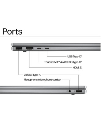 HP Envy x360 2-in-1 Laptop 14-ES1013DX Intel Core 5 120U Processor 10-Cores With Built-in AI 14" 360 Touch FHD 300 nits Win11Home - Silver HP Envy x360 2-in-1 Laptop 14-ES1013DX Intel Core 5 120U Processor 10-Cores With Built-in AI 14" 360 Touch FHD 300 nits Win11Home - Silver